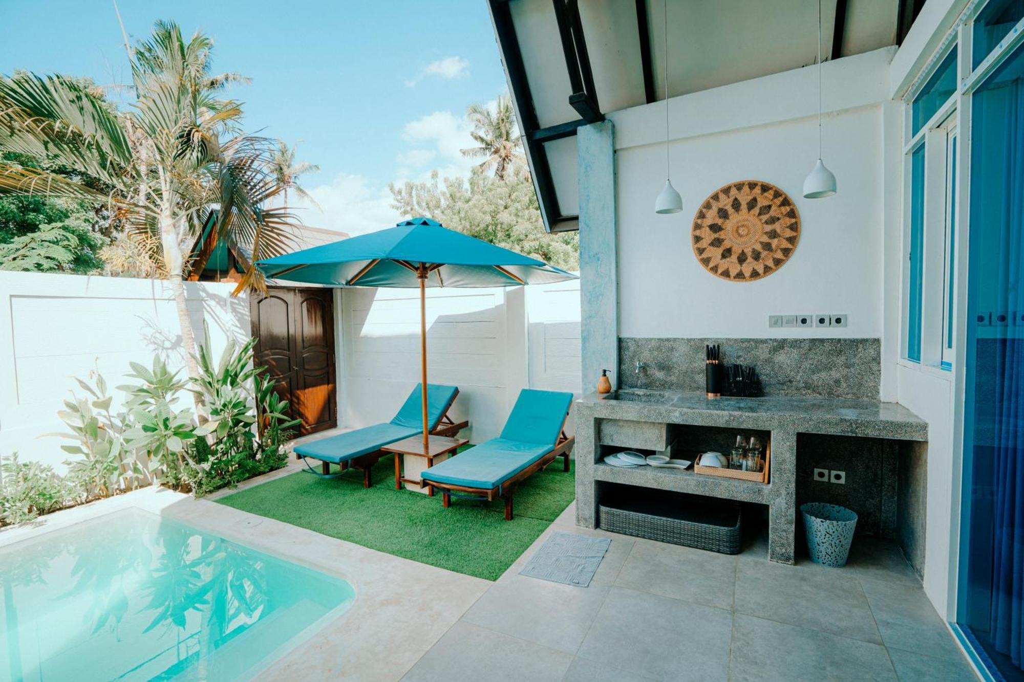 Atties Villa Gili Air Exterior foto